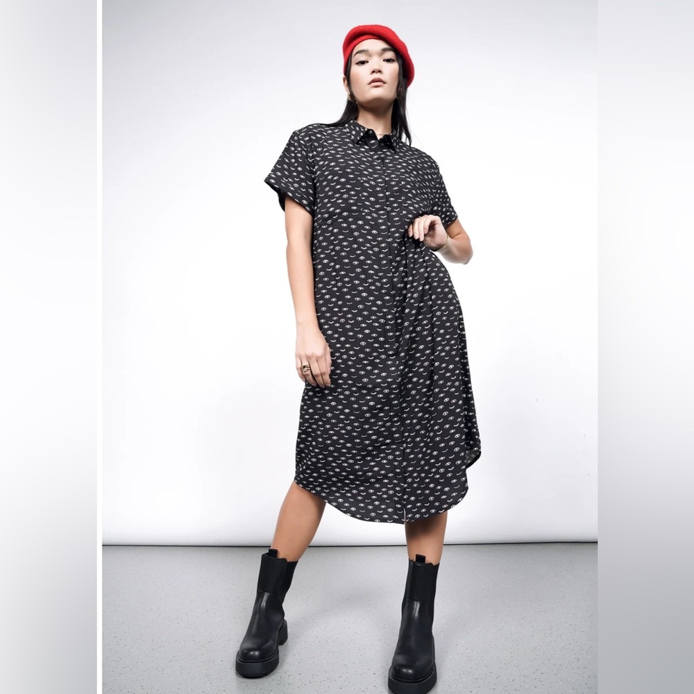 Wildfang empower eyeball shirt dress